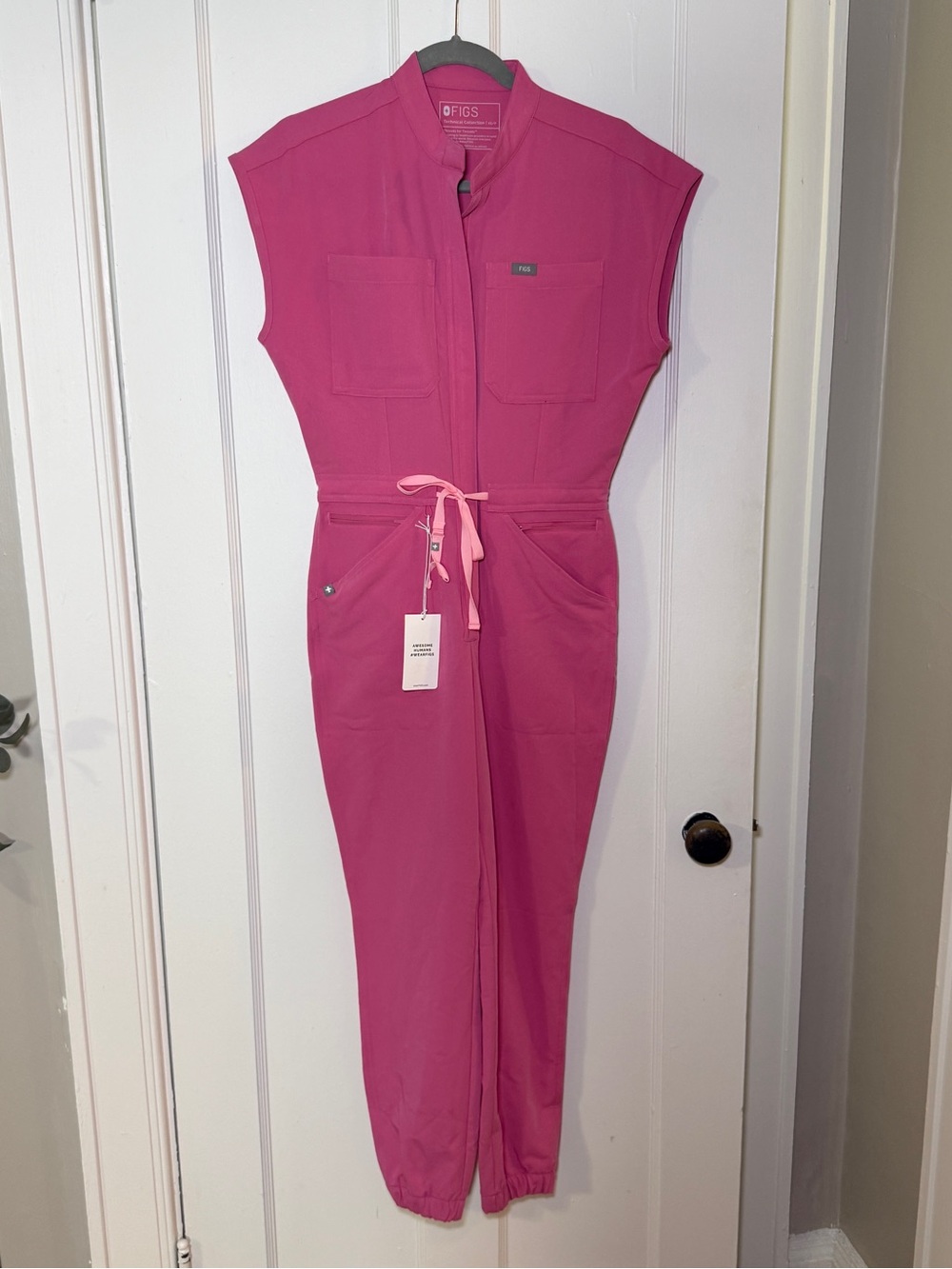 FIGS Breast Cancer Rafaela Scrub Jumpsuit - Picture 1 of 4